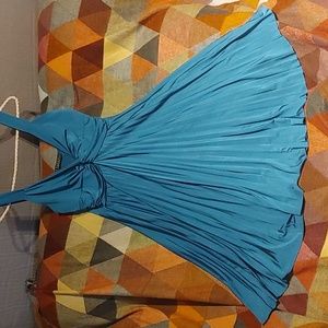 Everly Teal Blouse Sz M